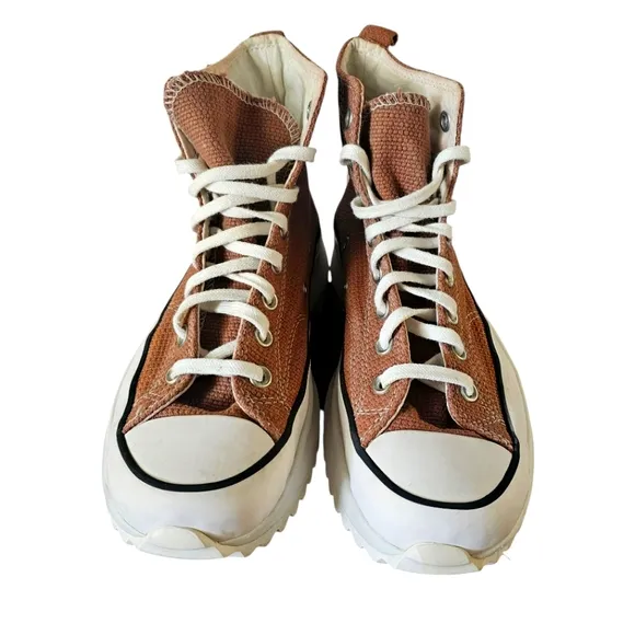 Converse All Run Star Hike Hi Mens 8 Womens 9.5 Tonal Marble Sneakers
