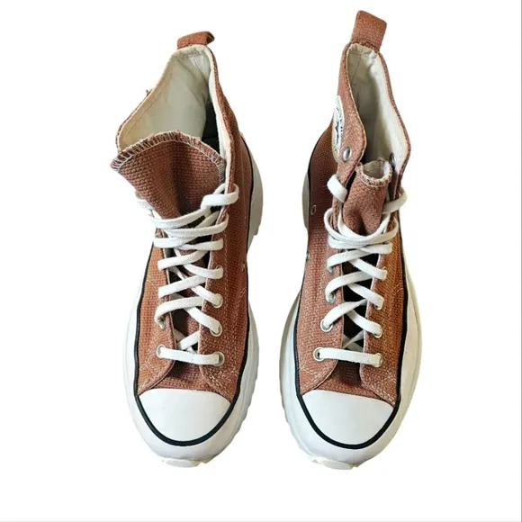 Converse All Run Star Hike Hi Mens 8 Womens 9.5 Tonal Marble Sneakers