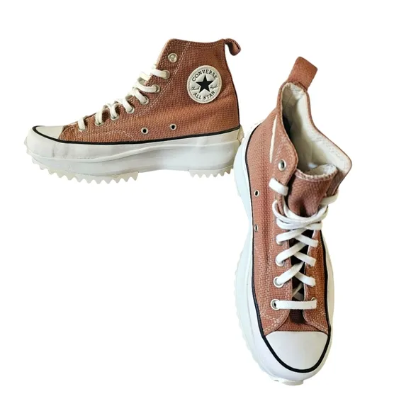 Converse All Run Star Hike Hi Mens 8 Womens 9.5 Tonal Marble Sneakers