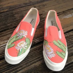 Converse All Star 7 Chuck Taylor Floral Embroider 10 Unisex Shoes Cactus Sample