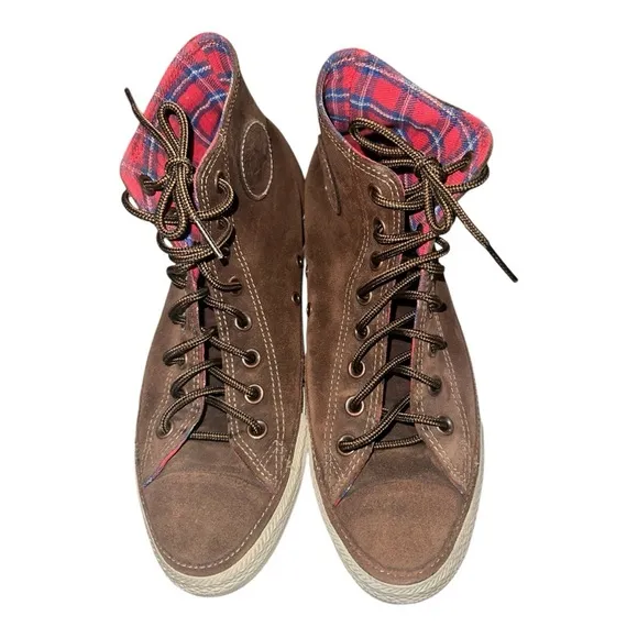 Converse All Star Chuck Taylor Leather High Tops Unisex Mens Size 8 Women-10
