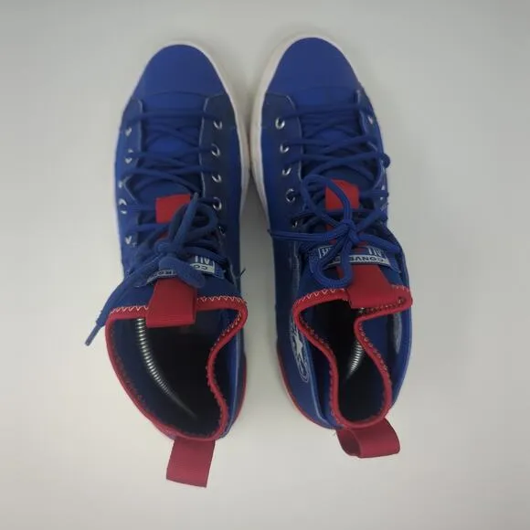 Converse All Star Ultra Mid Blue Rex Red Sneakers High Top Size 10
