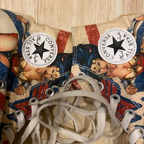 Converse Allstar Chuck Taylor unisex high top “Wonder Woman” sneakers