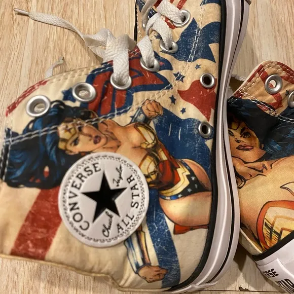 Converse Allstar Chuck Taylor unisex high top “Wonder Woman” sneakers