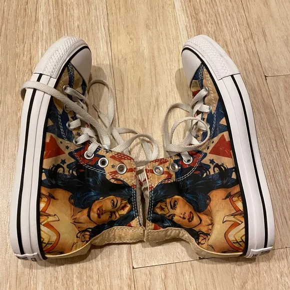 Converse Allstar Chuck Taylor unisex high top “Wonder Woman” sneakers