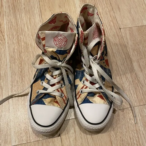 Converse Allstar Chuck Taylor unisex high top “Wonder Woman” sneakers