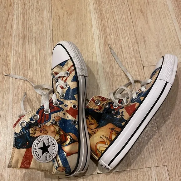 Converse Allstar Chuck Taylor unisex high top “Wonder Woman” sneakers
