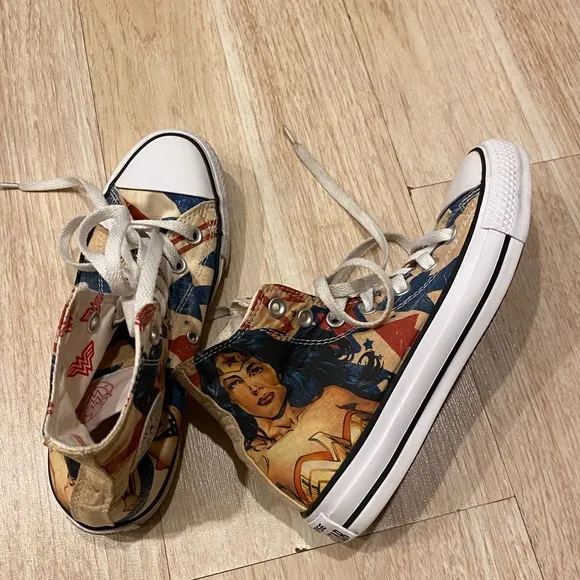 Converse Allstar Chuck Taylor unisex high top “Wonder Woman” sneakers