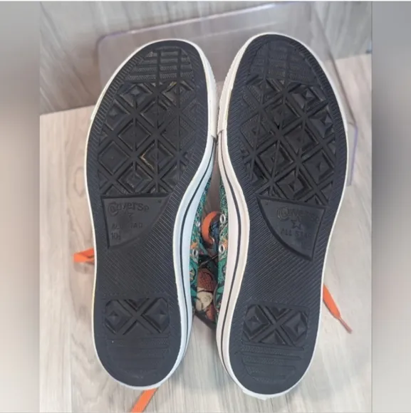 Converse Aquaman Sneakers Men's Size 10.5  All Over Print Dead Stock Late 2000s