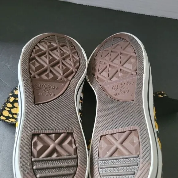 CONVERSE Chuck All Star NIB High Yellow Cheetah Sneaker Fabric Size 9 Unworn