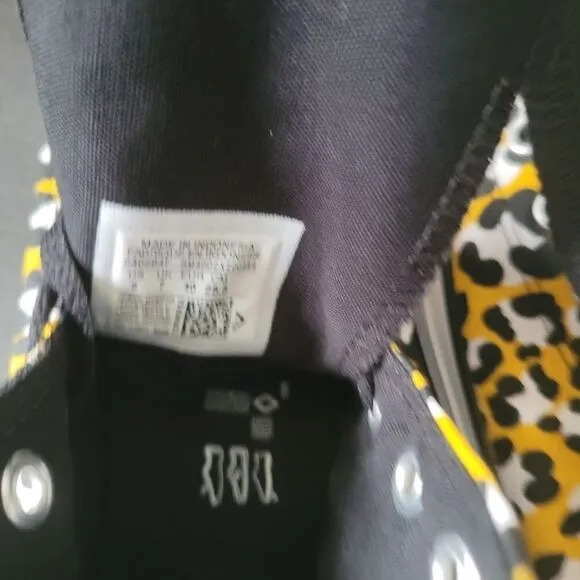 CONVERSE Chuck All Star NIB High Yellow Cheetah Sneaker Fabric Size 9 Unworn