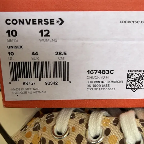 Converse Chuck Taylor 70 Hi Light Twine/Ale Brown/Egret MEN`S