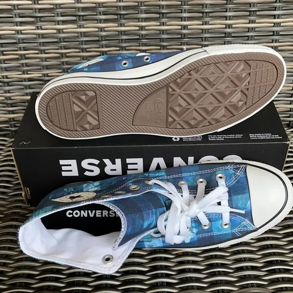 Converse Chuck Taylor All Star Hi Blue Plaid/White/Black MEN`S