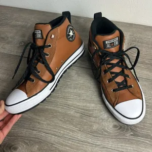 Converse Chuck Taylor All Star Leather Street Mid Top Sneakers Unisex