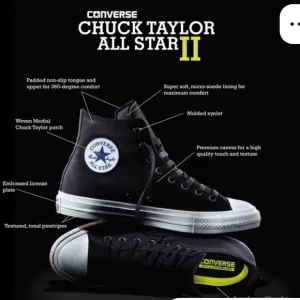 Converse Chuck Taylor Star ll Lunarlon Unisex Shoes Size Men’s 9 Women’s 11
