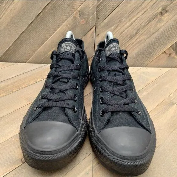 Converse Chuck Taylor All Star Low Triple Black Casual‎ Sneakers Mens Size 8