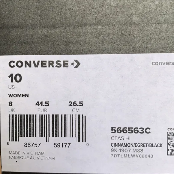 CONVERSE CINNAMON/EGRET/BLACK WMNS