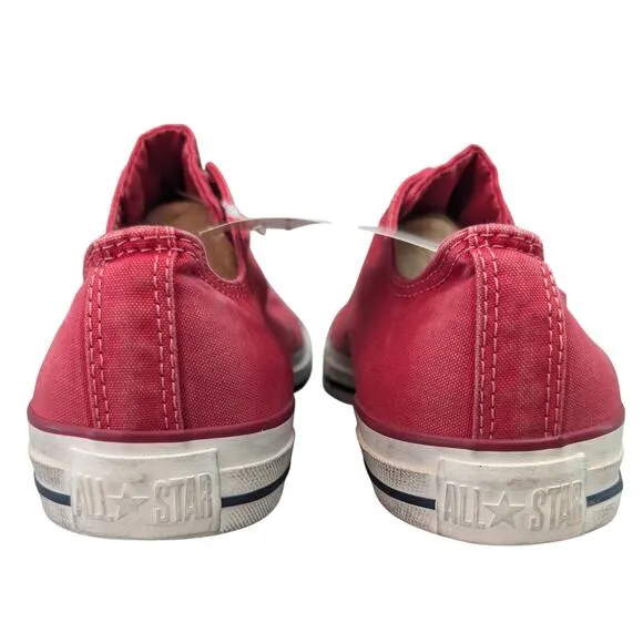 Converse CTAS 2013 Low Top Tango Red Washed Canvas Sneaker Mens 11 Womens 13 NWT