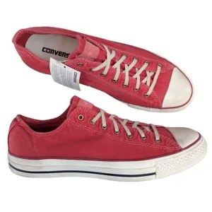 Converse CTAS 2013 Low Top Tango Red Washed Canvas Sneaker Mens 11 Womens 13 NWT