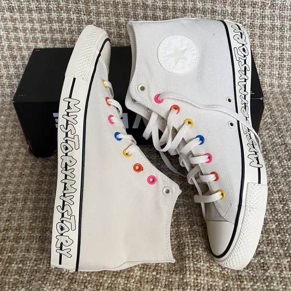 Converse Ctas Hi Egret/Hyper Pink/Black MEN`S