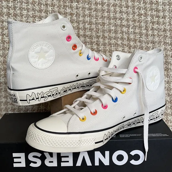 Converse Ctas Hi Egret/Hyper Pink/Black MEN`S