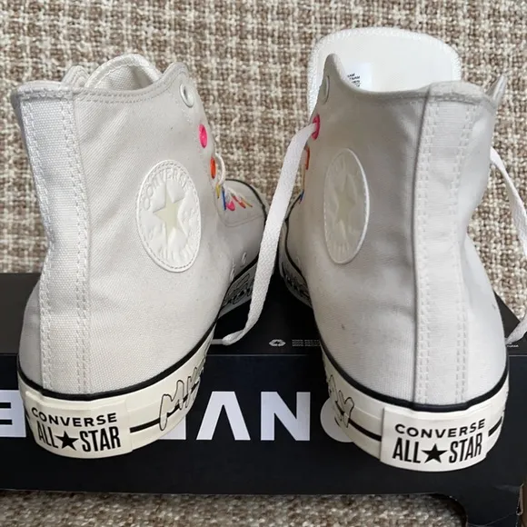 Converse Ctas Hi Egret/Hyper Pink/Black MEN`S