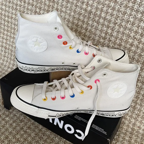 Converse Ctas Hi Egret/Hyper Pink/Black MEN`S