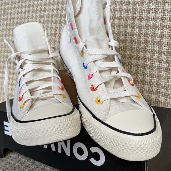 Converse Ctas Hi Egret/Hyper Pink/Black MEN`S
