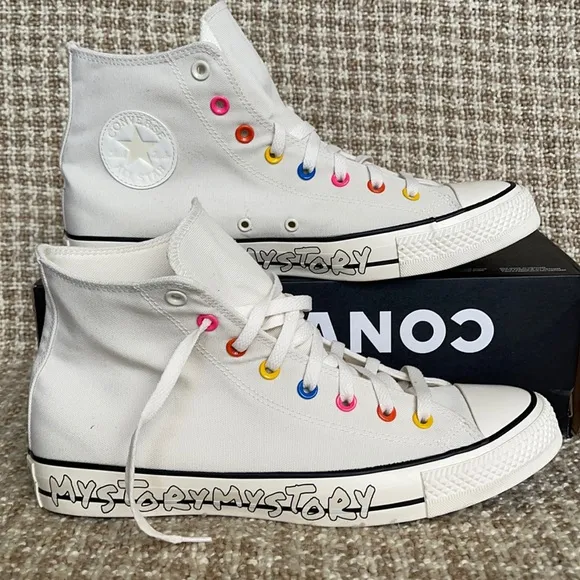 Converse Ctas Hi Egret/Hyper Pink/Black MEN`S