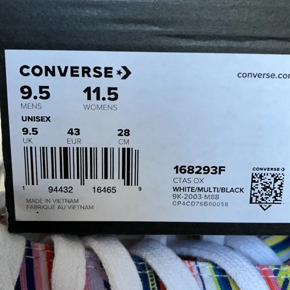 Converse Ctas OX White/Multi/Black MEN`S
