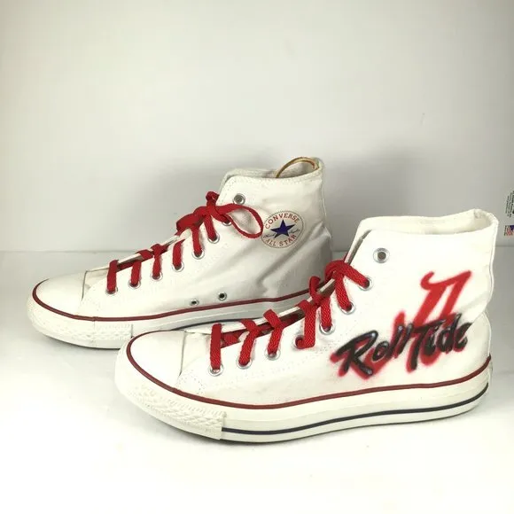 Converse Custom Alabama Crimson Roll Tide Sneakers