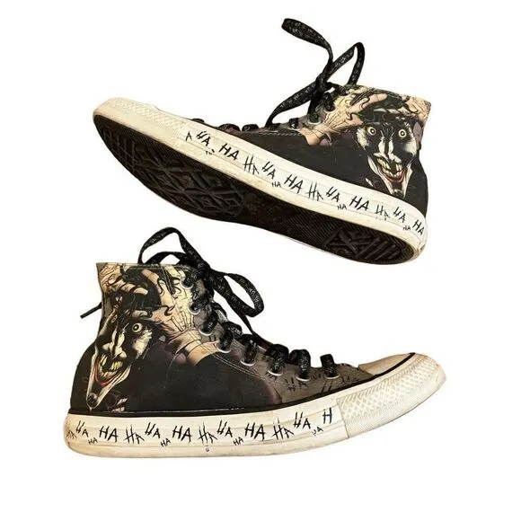 Converse DC Comics The Joker Chuck Taylor High Top Sneakers Unisex Men 7 Women 9
