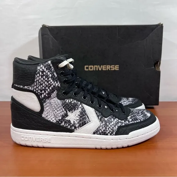 Converse Fastbreak Hi Black Snake Unisex Sneaker Size 9 or 7.5 #B1600