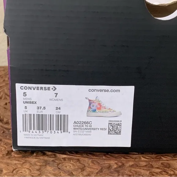 Converse Inclusive Chuck 70 Family  Unity Pride Hi Sneakers Unisex Men 5 Women 7