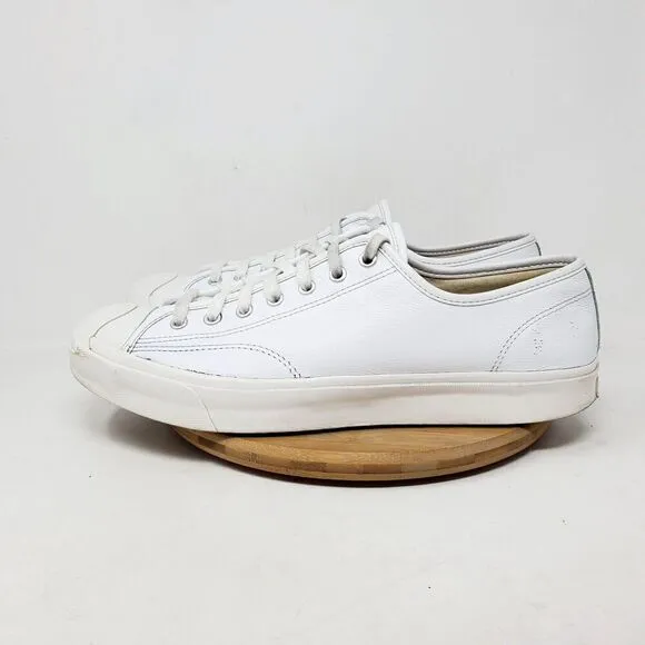 Converse Jack Purcell Sneakers Mens 11.5 Shoes White Leather Low Athletic Ox