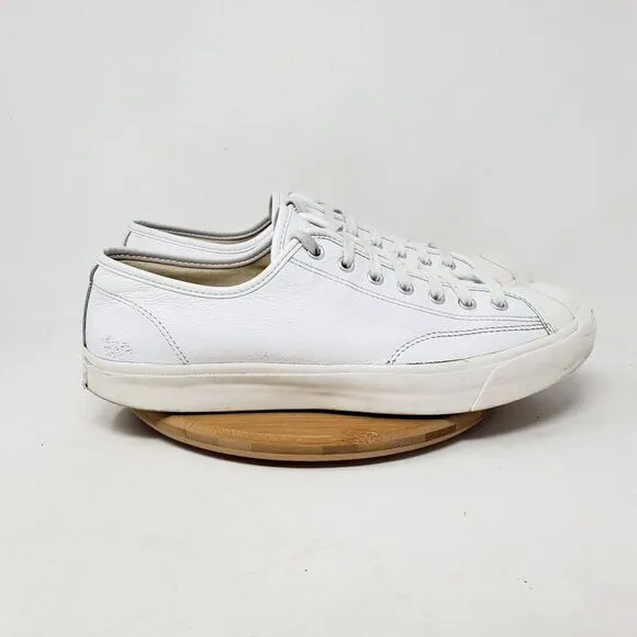 Converse Jack Purcell Sneakers Mens 11.5 Shoes White Leather Low Athletic Ox