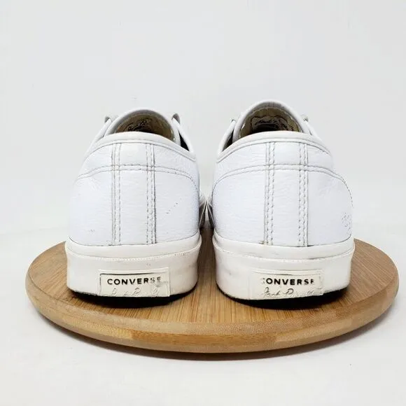 Converse Jack Purcell Sneakers Mens 11.5 Shoes White Leather Low Athletic Ox