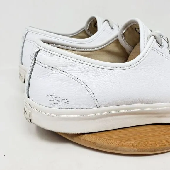 Converse Jack Purcell Sneakers Mens 11.5 Shoes White Leather Low Athletic Ox