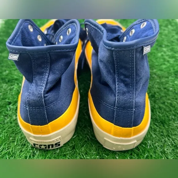 Converse Pop Trading Company x Jack Purcell Pro High Navy Yellow 169006C M-10.5