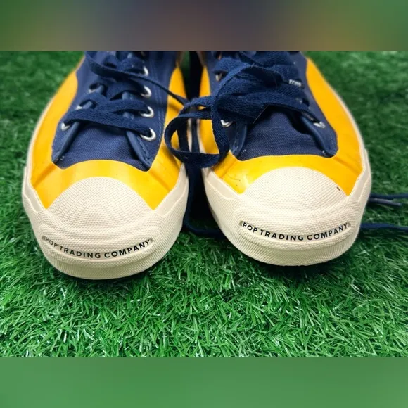 Converse Pop Trading Company x Jack Purcell Pro High Navy Yellow 169006C M-10.5