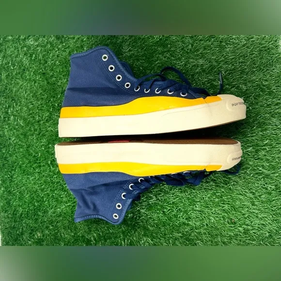Converse Pop Trading Company x Jack Purcell Pro High Navy Yellow 169006C M-10.5