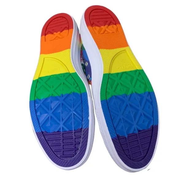 Converse Rainbow Pride Collection Trippy Hippie Limited High Top Sneakers Unisex