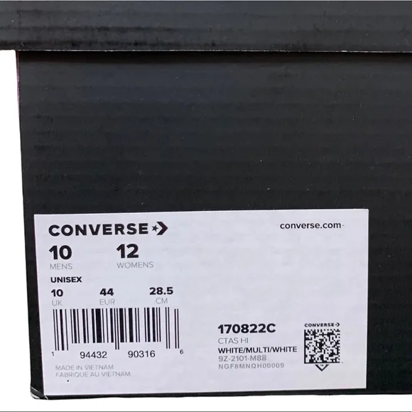 Converse Rainbow Pride Collection Trippy Hippie Limited High Top Sneakers Unisex
