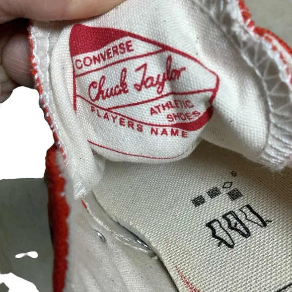 Converse Red And White Chuck Taylor Athletic Shoes Unisex