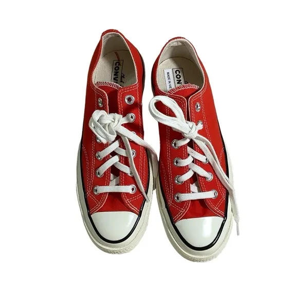 Converse Red And White Chuck Taylor Athletic Shoes Unisex