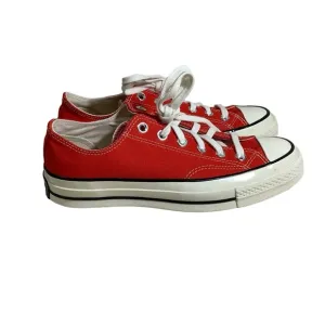 Converse Red And White Chuck Taylor Athletic Shoes Unisex