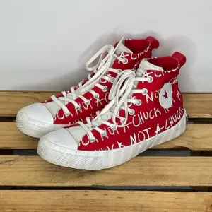 Converse Red High Tops Not a Chuck sneaker M9 W11