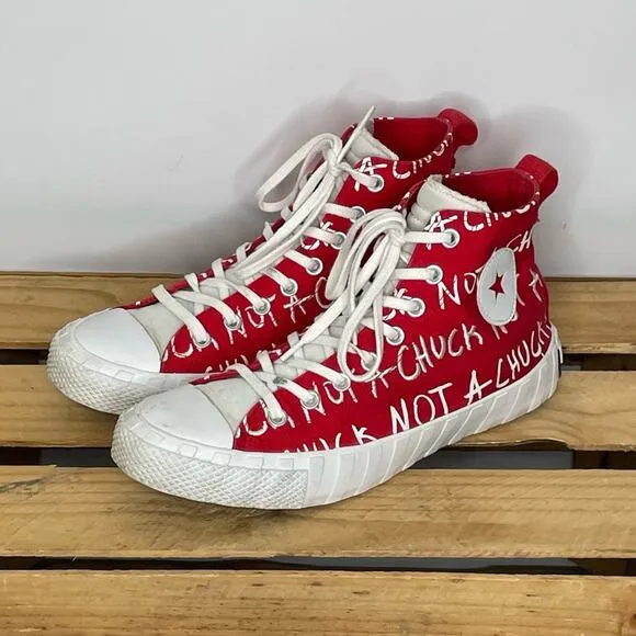 Converse Red High Tops Not a Chuck sneaker M9 W11