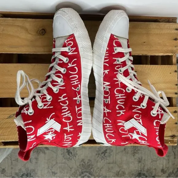 Converse Red High Tops Not a Chuck sneaker M9 W11