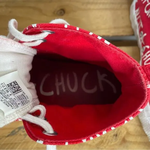 Converse Red High Tops Not a Chuck sneaker M9 W11